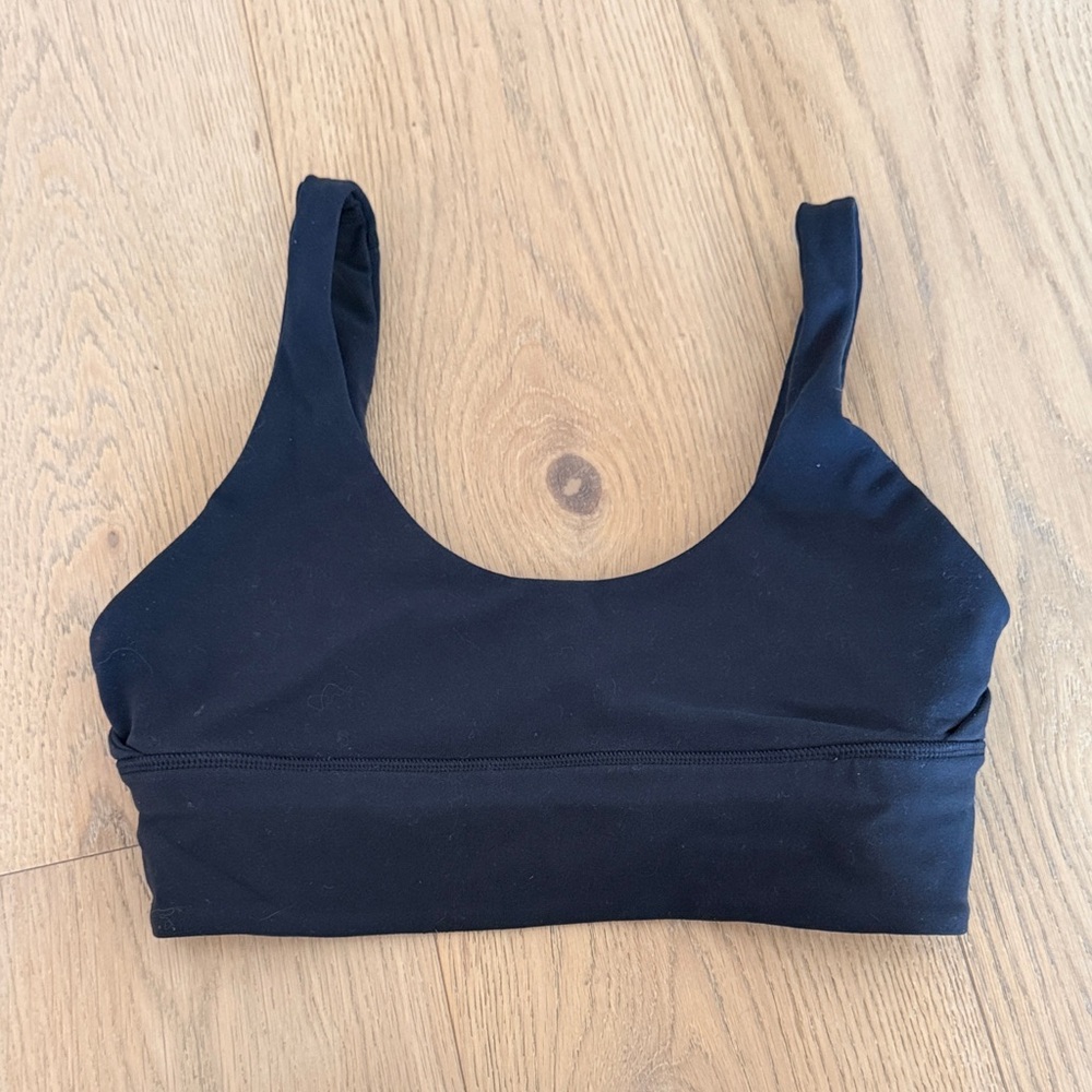 lululemon athletica Black Scoop Sports Bra